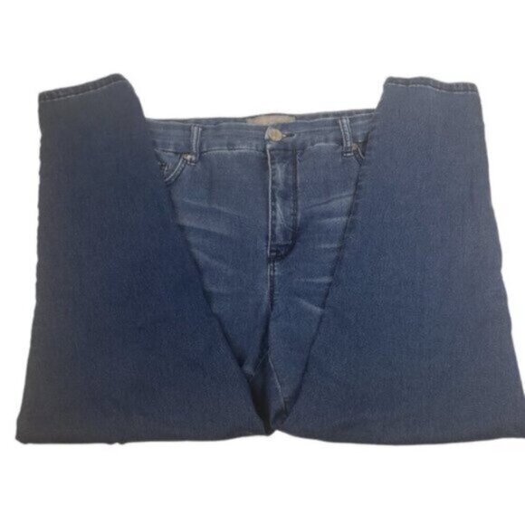 Melissa McCarthy Seven7 Blue Denim Jeans Medium Wash Pencil Size 18 - Picture 1 of 16